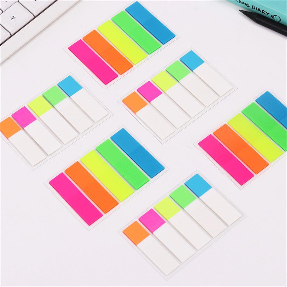 Paper Candy Color Sticky Notes Bookmark Marker Sticker Fluorescent Memo Pad Colored Memo Pad