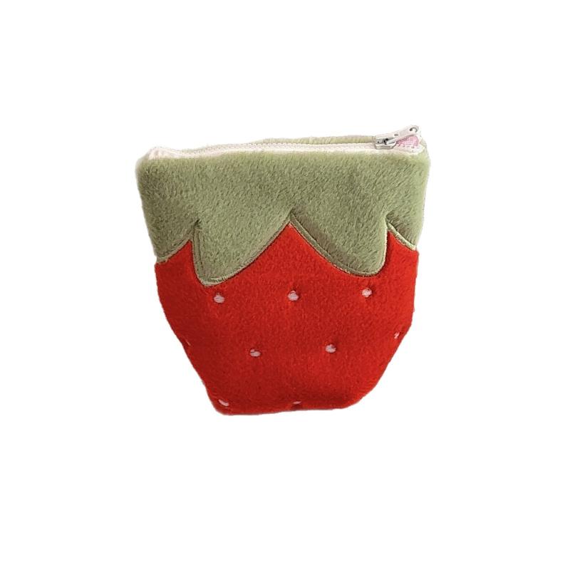 1Pcs Standing Strawberry Shape Pen Bag Large Capacity Stationery Organizer Multi-Functional Pencil Case Gift