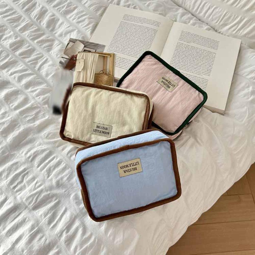 Korean Style Contrast Color Cosmetic Bag Wallet Sanitary Napkin Storage Bag  Student