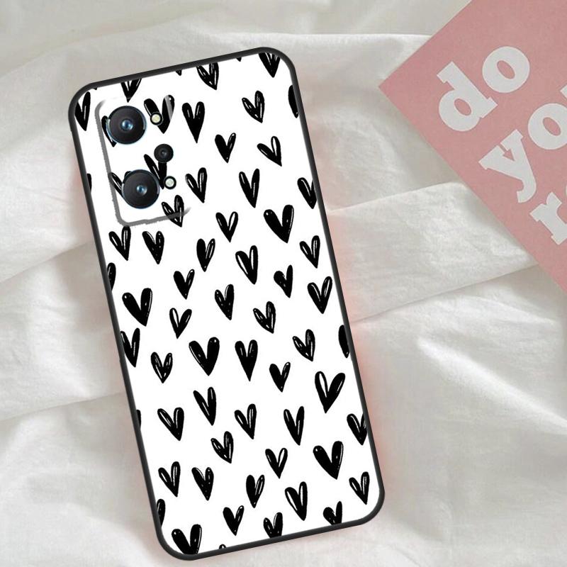 Heart Cartoon Girls Case For Realme C65 C67 C71 C63 C61 C55 C51 C53 C35 C75 11 12 13 14 15 Pro Plus GT6 GT7 Pro