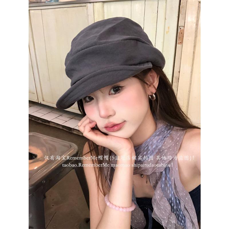 Japanese Yamamoto Style Thin Breathable Octagonal Hat Versatile Literary Painter Hat