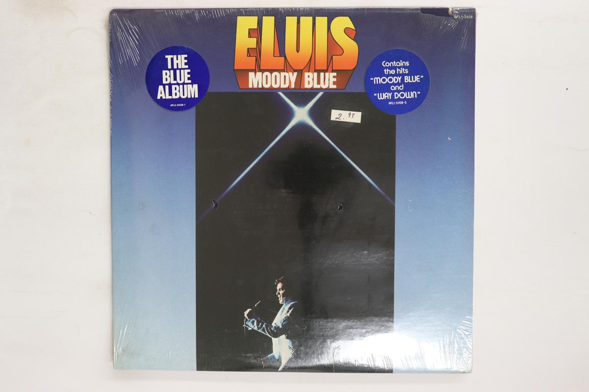 

LP Record ELVIS PRESLEY Moody Blue AFL12428 RCA VICTOR 1977 US Rock Used