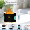 Oil Diffusers for Home Large Room,450ml Air Diffuser Humidifier with Bluetooth Speaker, White Noise and Remote, Flame Humidifier for Bedroom,Office,