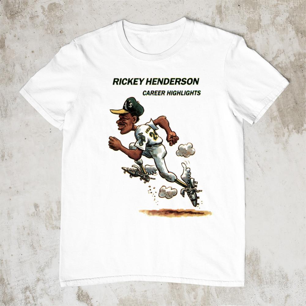 Rickey Henderson MEMORY T-shirt white Unisex All sizes JJ5023 Unisex T-Shirt