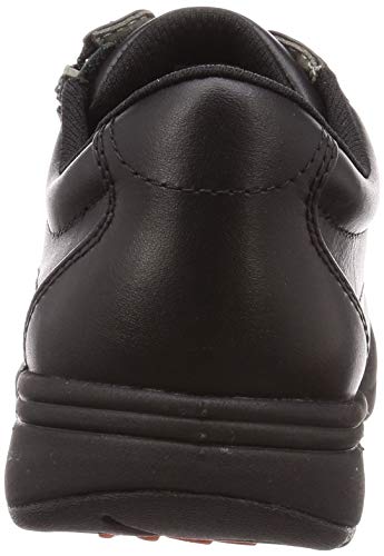 ASAHI Medical Walk LF Women's Leather Walking Shoes with Zipper, Black, Size 23 Cm, 4E
