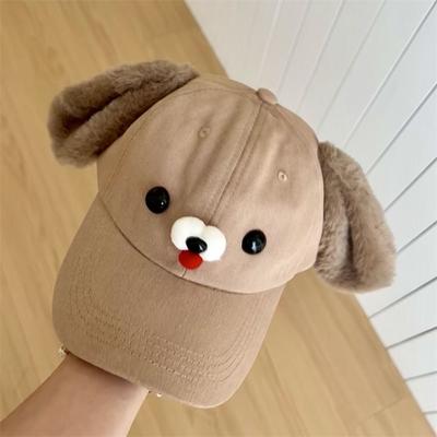 Cute Women's Baseball Cap Puppy Ears Duck Tongue Cap Lovely Girl's Sun Hat  Summer