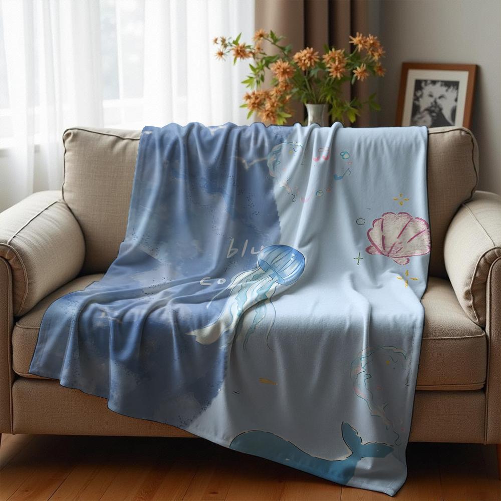 Süße Marienkäfer Weiche Flanelldecke Atmungsaktige Warme Überwurfdecke für Büro Auto Sofa Kinderzimmer Geburtstag Weihnachtsgeschenk