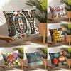 Impressionistic Illustration Color Patterns Pillow Case Home Living Room Decoration Linen Pillowcover Pillow Cases Cushion Cover
