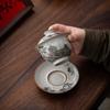 Ceramic Sancai Cover Bowl High-end Chinese Landscape Kung Fu Tea Set Tea Breaker Tengwang Pavilion Ru Kiln Single Tea Bowl