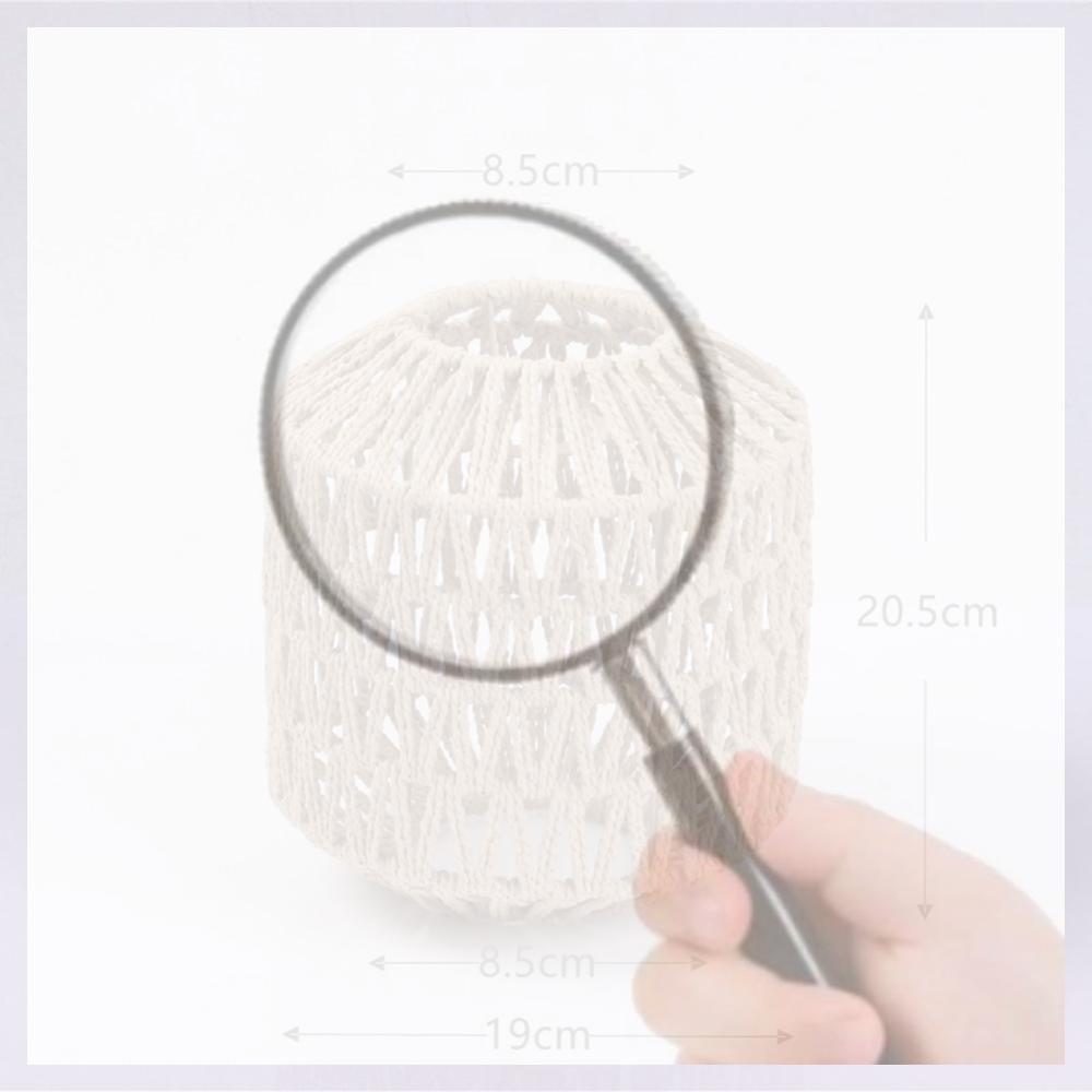 Simulated Rattan Hanging Lampshade Rustic Chandelier Lamp Shade Ceiling Light Cover for Living Room Bedroom Hotel Restaurant
