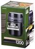 Pearl Metal Insulated Lunch Box, Holds Approximately 1.5 Rice Bowls, Double Stainless Steel Lunch Jar, 1200mm, Black, Eco Lunch, HB-252
