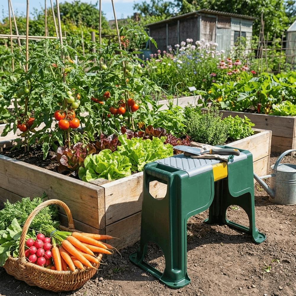 Sgabello da Giardinaggio Portatile Panca Pieghevole per Ginocchiarsi Sgabello Professionale per Ginocchiarsi Lavori di Giardinaggio