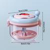 Portable Denture Cleaning Box Featuring Mirror Compartment Hand Cranked Retainer Organizers