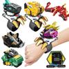 Mini Force Dinosaur Robot Model Transformable Watch Toy With Battery Power