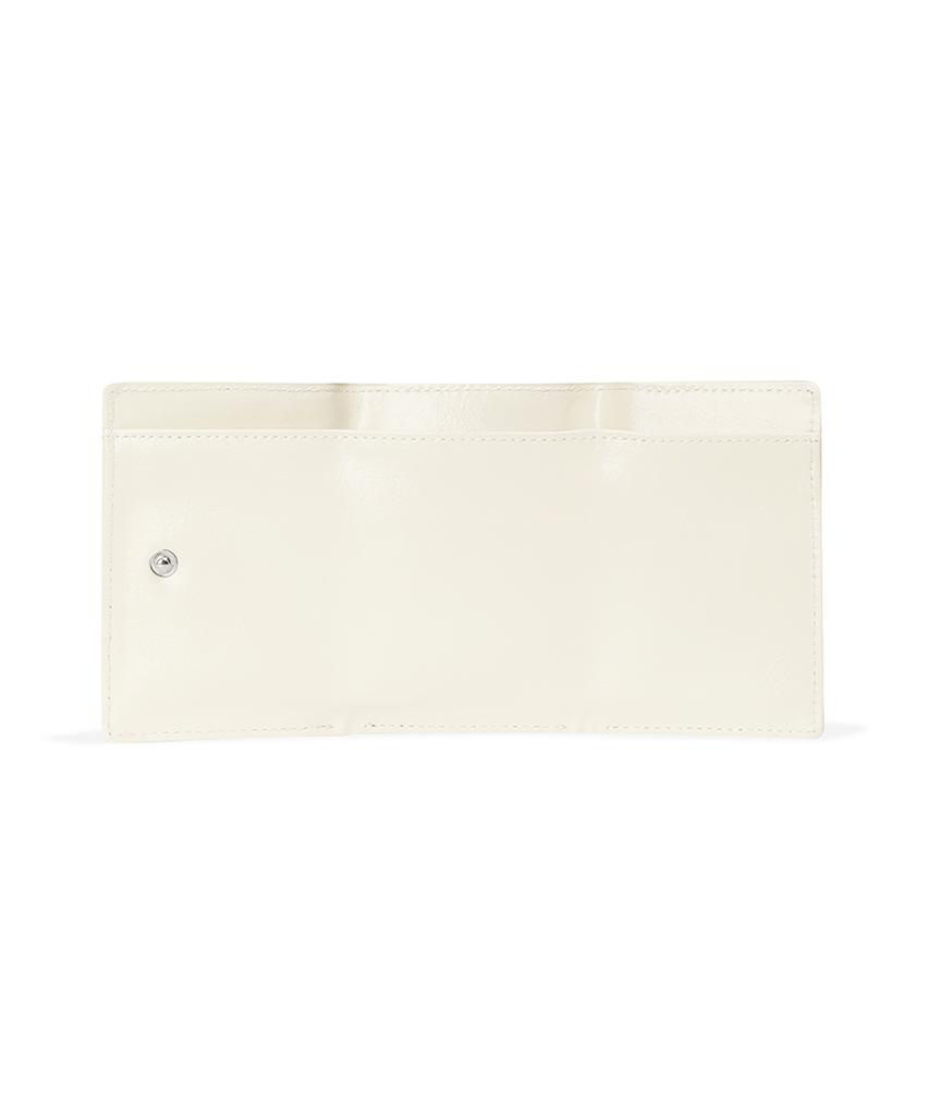 Fennec Crinkle Triangle Triple Wallet - Vanilla