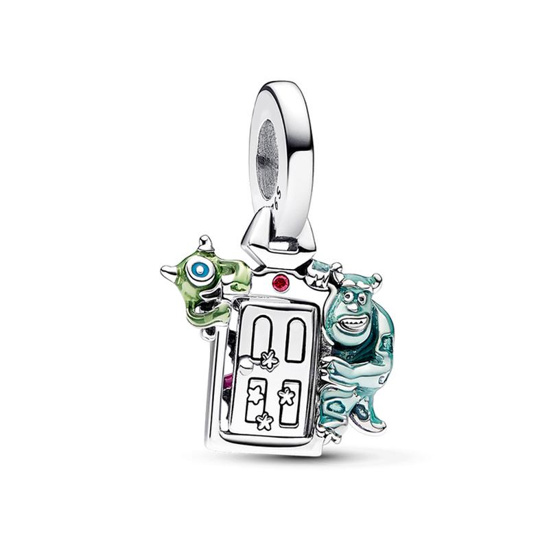 Hot Sell MINISO Disney 925 Silver Animals Mobilization Charms Beads Hot Original Bracelet Trinkets DIY Jewelry Women