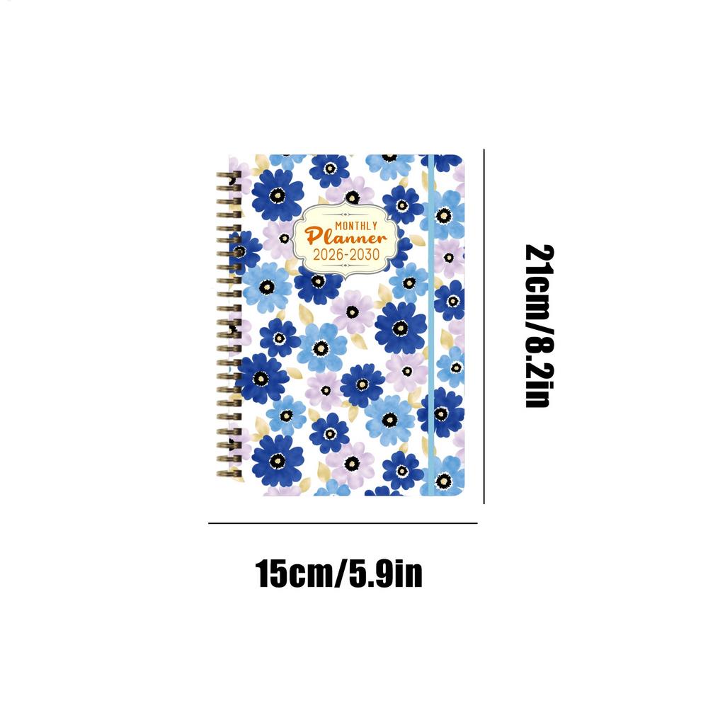 Monthly Planner Coil Bound  2026-2030 Long-Term Planning Datebooks Weekly and Monthly Planner for School Student Business