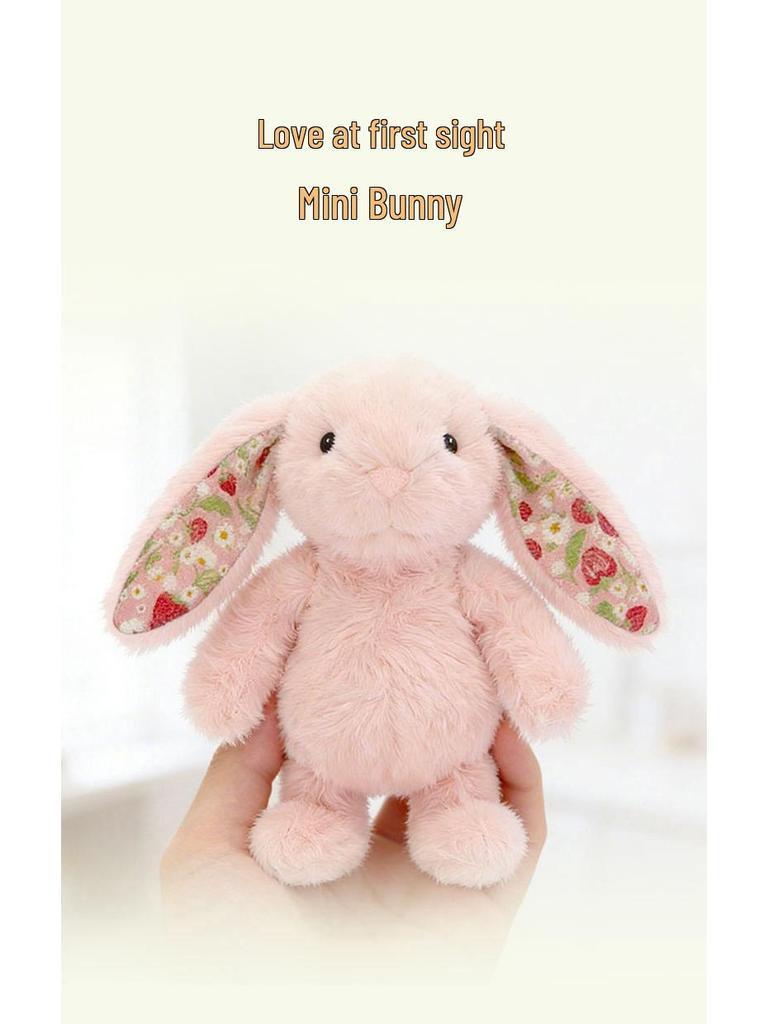 Plush Rabbit Keychain Charm: Cute Backpack Pendant & Doll Gift for Girls