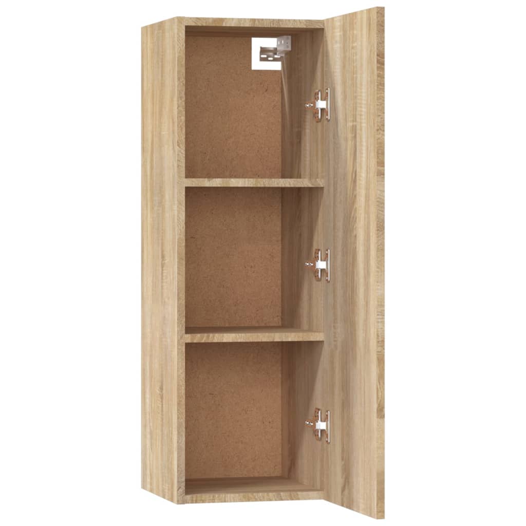 5 Piece TV Cabinet Set In Sonoma Oak Effect Particle Board