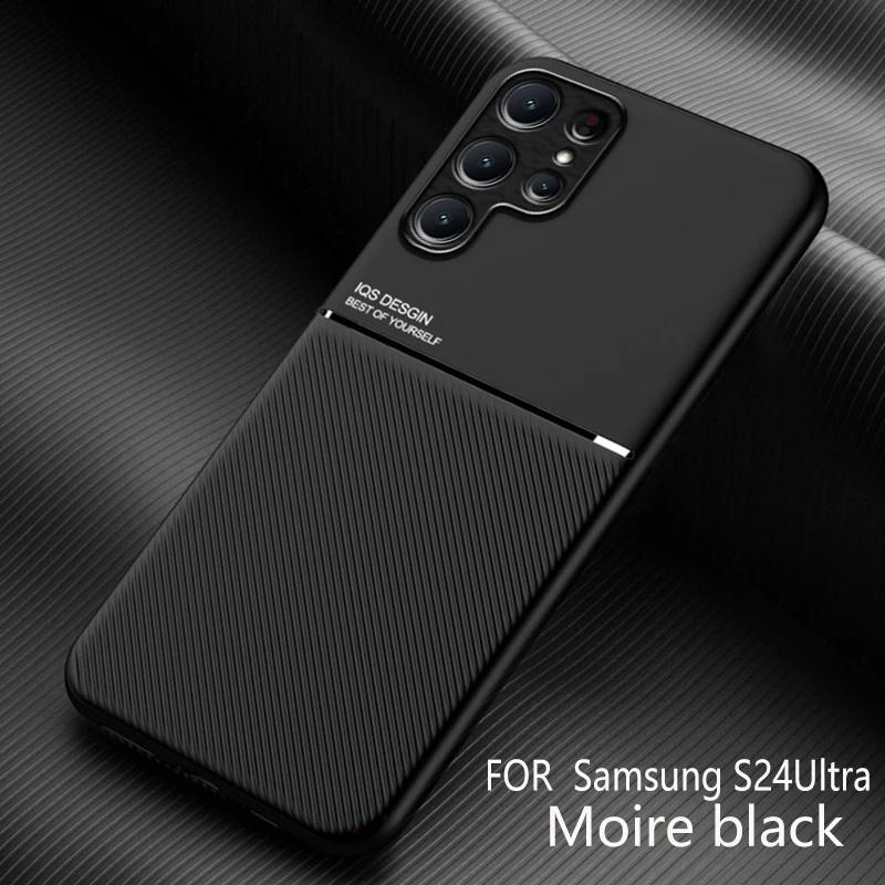 Slim Lightweightc Magnetic Cases For Samsung Galaxy S25 S24 Ultra S23 S22 S21 Ultra S10 Plus S20 S24 FE Note 20 10 Leather Cover