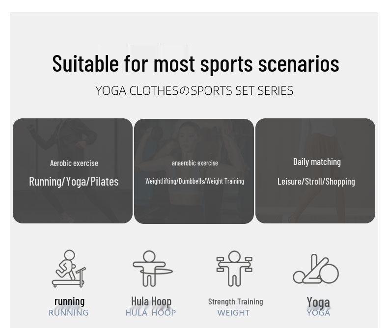 2024 Damen High-End Sommer Yoga & Laufset mit schnelltrocknenden Micro Flare Hosen