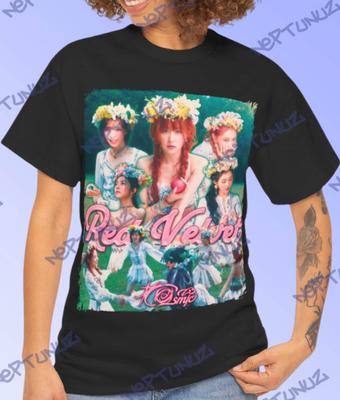Red Velvet Kpop Shirt: Cosmic Girlband Vintage Graphic Tee - Fan Fashion