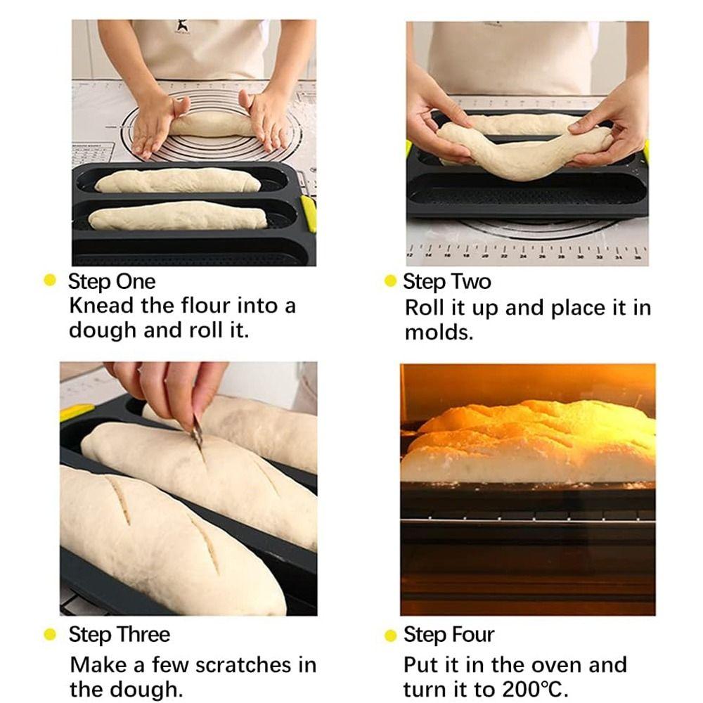 Easy Clean Baking Pan Tray Heat Resistant Bread Mold Useful Silicone Loaf Pan  Sandwich