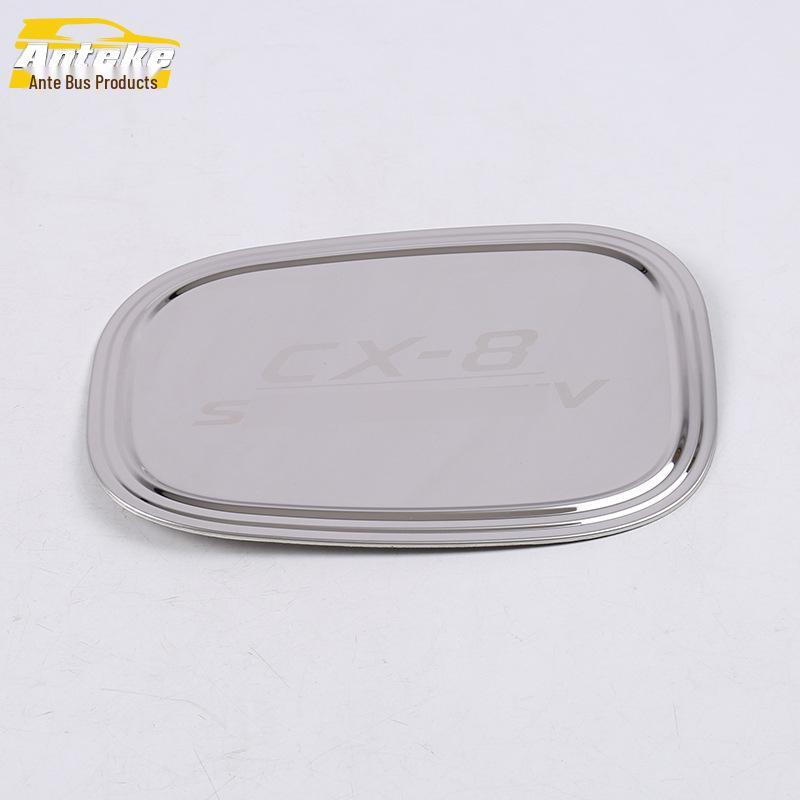 19 CX8 Stainless Steel Fuel Filler Cap Protector & Decorative Sticker