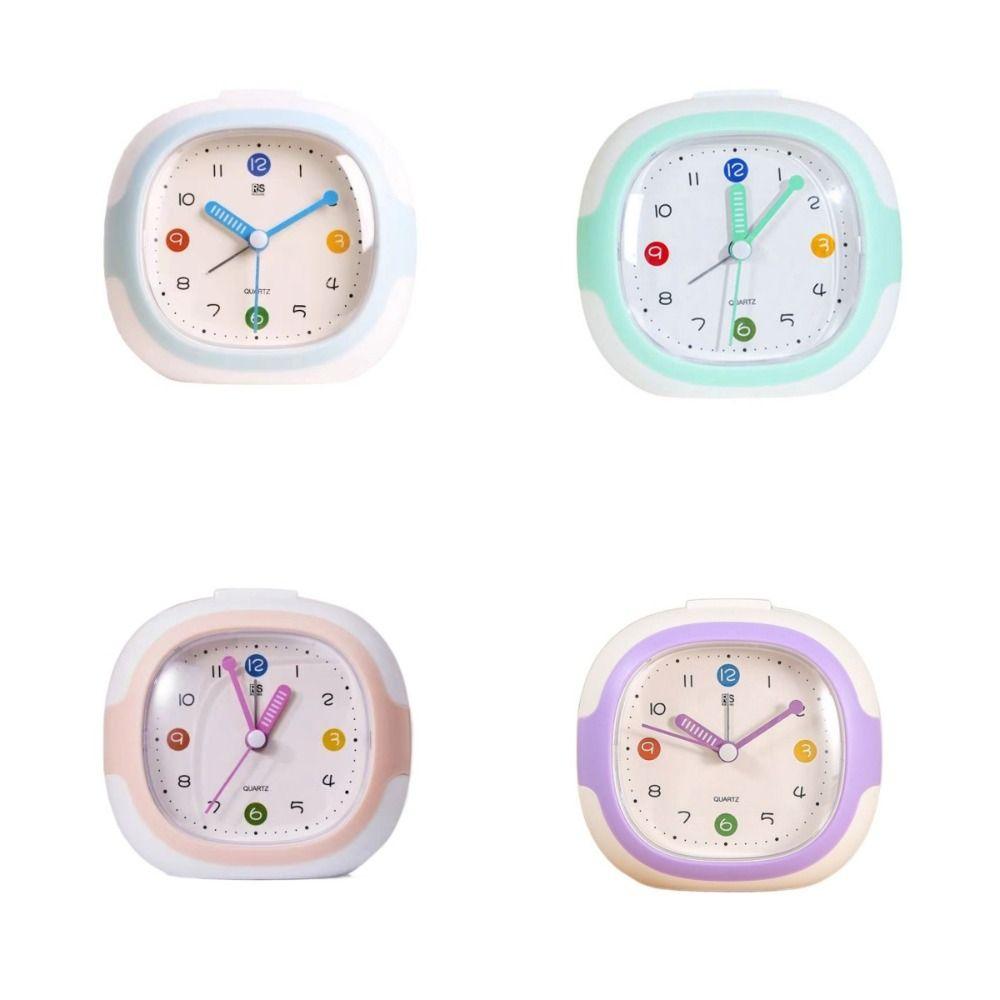 Silent Alarm Clock Anti-drop Tabletop Clock Mute Children Desktop Clock  Student Learning