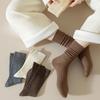 Woolen Socks for Women In Autumn and Winter, Thickened Mid-calf Socks, Pile Stockings, Warm and Cold-resistant Long Calf Postpartum Socks
