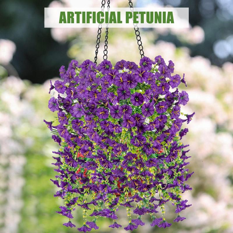Petunias Artificial Flowers For Wedding Realistic 2X Everlasting Petunias party Decor UV Resistant Weatherproof Everlasting