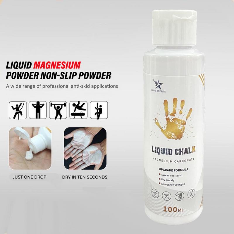 50/100/200ml Weightlifting Liquid Chalk Workout Chalk Anti-Slip Powder Liquid Gym Chalk Sweat-Resistant Lifting Chalk Powder