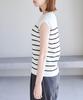 ROPE PICNIC Sheer Decollete Zero Sleeve Knit Size Medium Women's Pullover, GDM13350, 15,