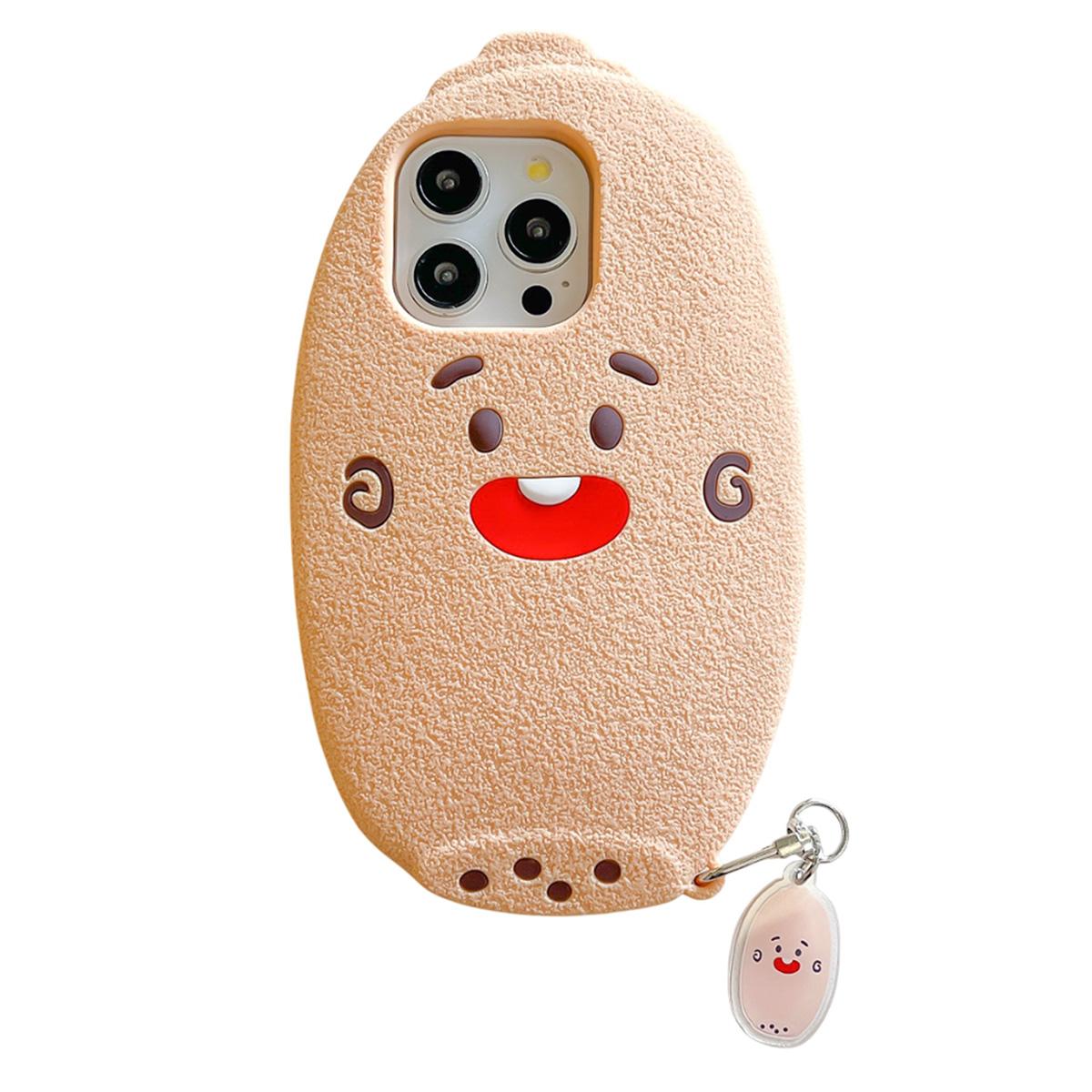 

Силиконовый чехол для iPhone 16 Pro Max, милый дизайн с корнем лотоса, противоударная задняя крышка для телефона с брелоком A