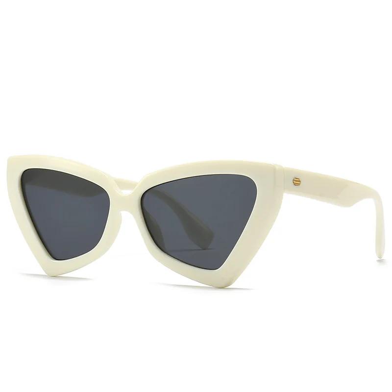 Women Fashion Retro Cat Eye Large Frame Sun Glasses Ladies Sun Shades Sunglasses For Female Outdoor Eyeglasses