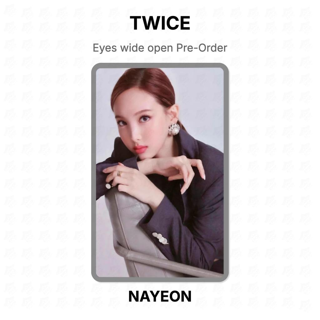 TWICE Eyes wide open Pre-Order Official Photocard