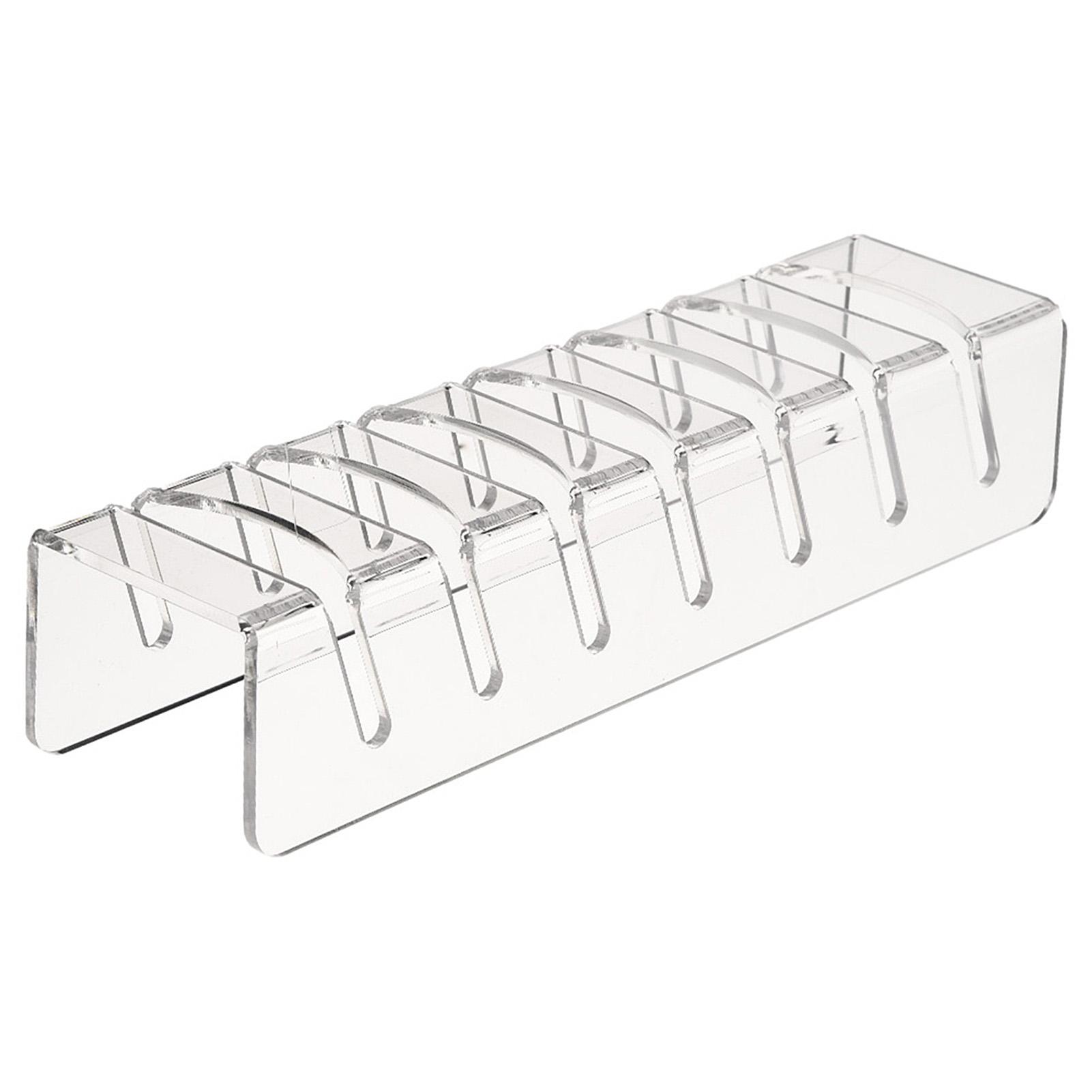 

Акриловая подставка для бейсболок, органайзер для 7 бейсболок, экономящий место, не требующий установки 1PCS прозрачный