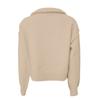 Women's Fashion Loose Casual Half Zip Lapel Pullover Sweater