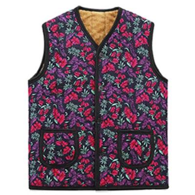 K-Grannycore Floral Fleece Kimjang Vest Jokki (Purple Rosemary) – Karina & Jennie Inspired Retro Cozy Look
