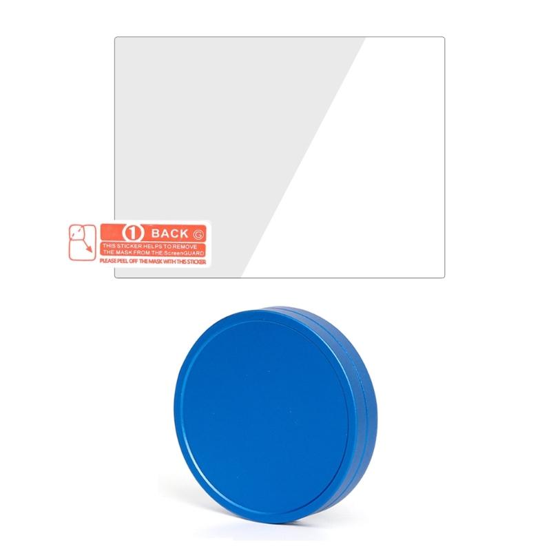 Tampa de lente leve 55 mm Tampas de lente frontal para câmeras Evo Película de vidro temperado protege a lente contra sujeira e poeira