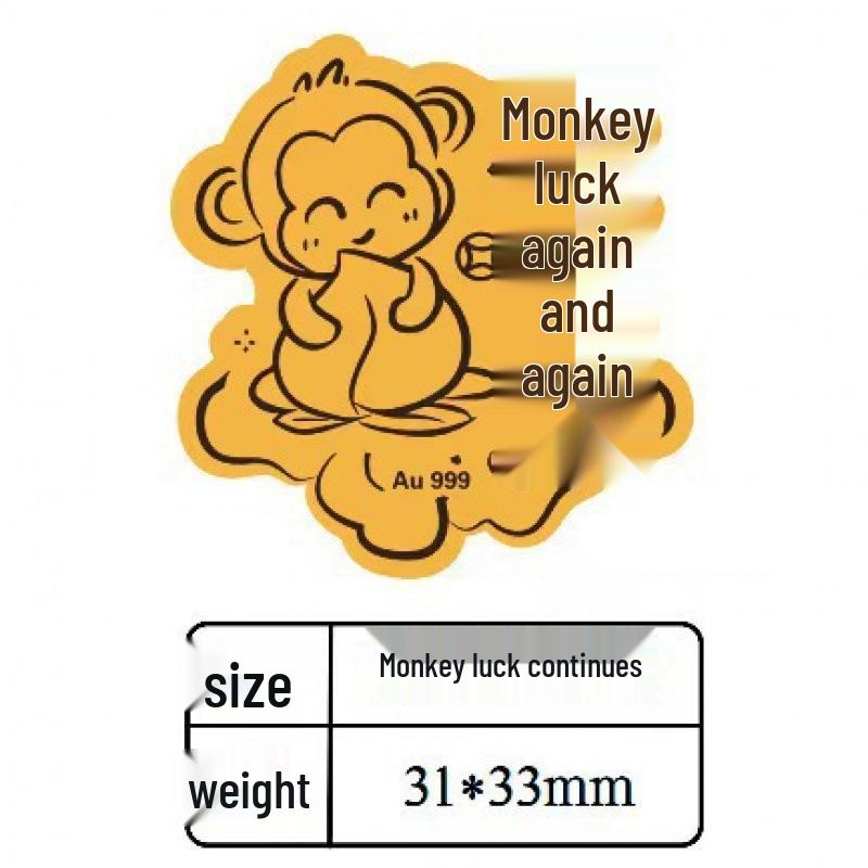 

Prosperous Lucky Cat Gold Foil Sticker for Wishes & Wealth
