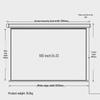 Deli 100-inch 4:3 Electric Projector Screen
