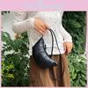 Stylish Black White Silver Pu Soft Dumpling Bag For Casual Everyday Use With Phone Pocket
