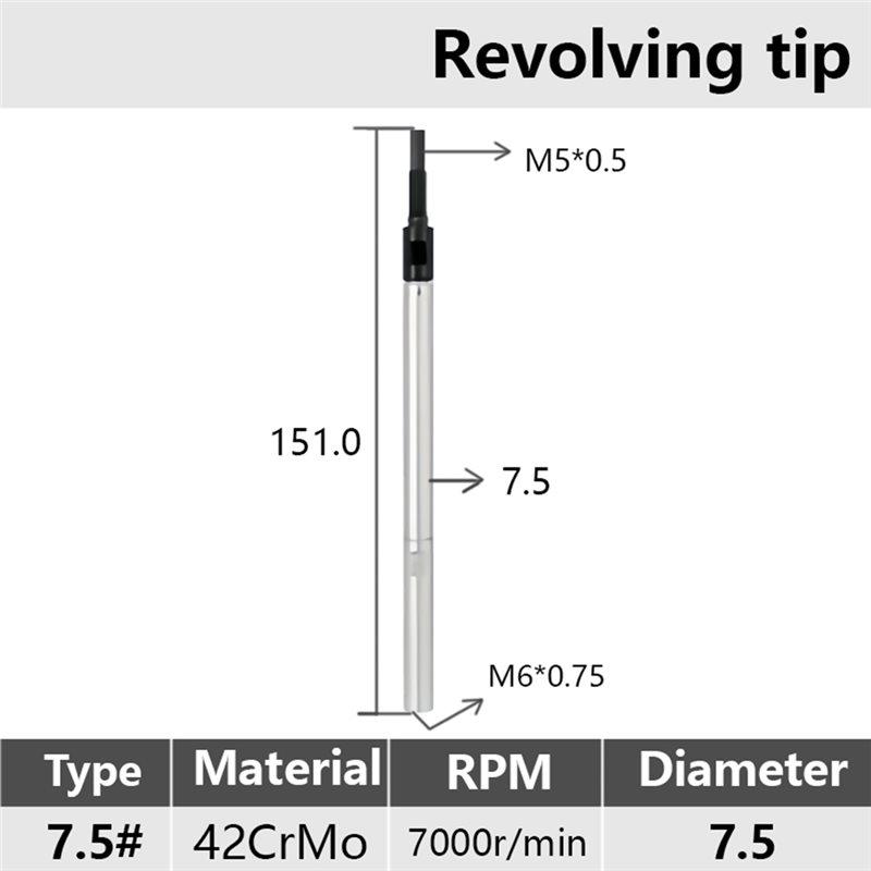 M5x0.5 Revolving Tip 7.5 For IEMCA Rotary Joint Automatic Bar Feeder Replacement Part