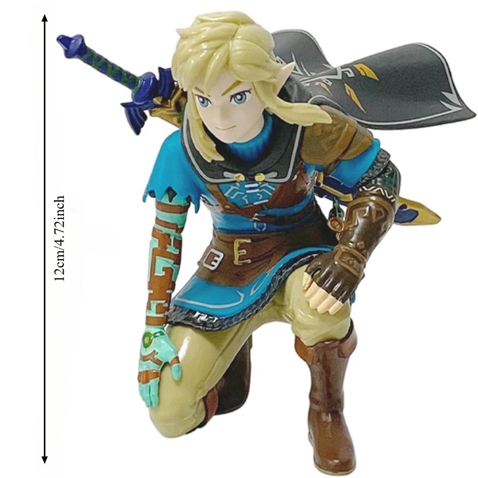 Seller Legend Of Zelda Anime Link Kingdom Of Tears12Cm Squatting Position Statue Game Pvc Handheld Models Dolls Ornaments Gifts