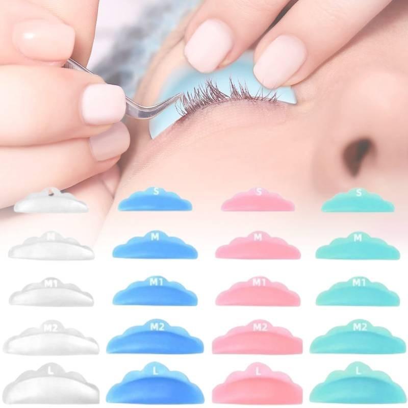 High-quality Silicone Eyelash Curling Pads Set Of Five Pairs In Assorted Colors For Perfect Lash Curls