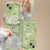 Maiglöckchen Welpenhalter für Apple 17promax Handyhülle 15 Niedlich 16 Creme 13 Armband 14 Transparent 12