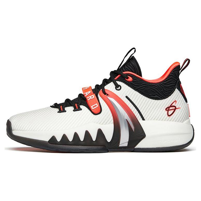 new Anta GH2 Gordon Hayward Cushioning Anti Slip And Wear Resistant Support Low Top Basketball Shoes Men's White Red