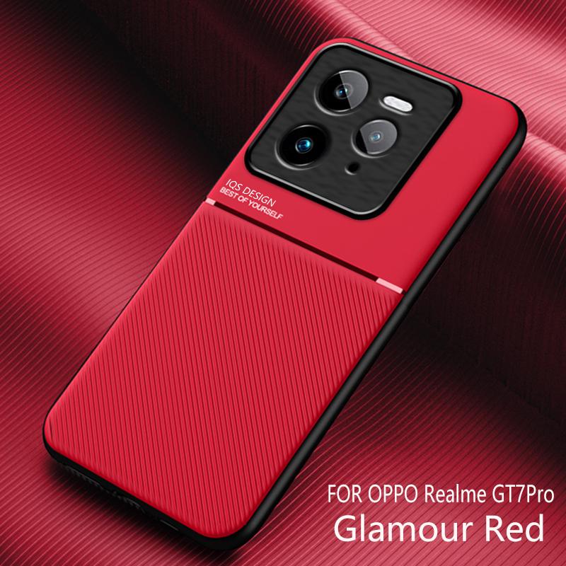 

EUCAGR Shockproof Phone Case Coque For Realme GT 7 Pro Magnet Shell Case For Realme GT7Pro Back Cover Case Realme GT 7 Pro червоний