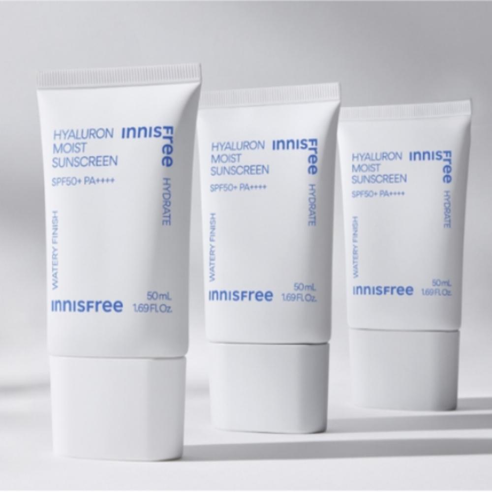 Innisfree Hyaluron Moist Sunscreen SPF50+ PA++++ 50ml × 2 (Twin Pack)
